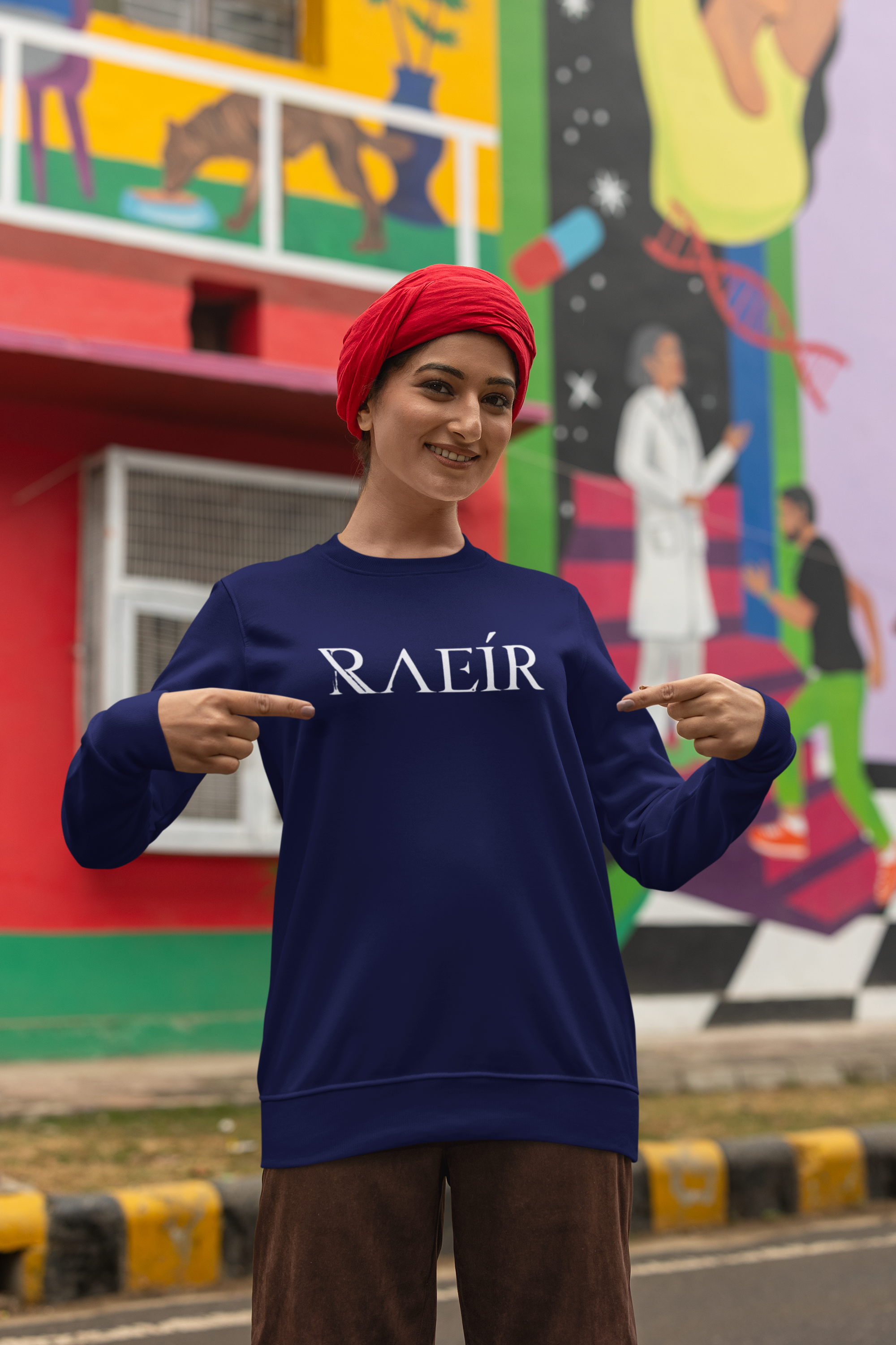 RAEÍR Women Crew Neck Sweatshirt